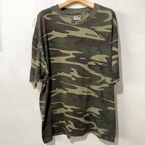 Vintage 90s Camouflage Shirt Size XL Vintage Camo Shirt, Vintage Military Tee, Vintage Soilder Tee