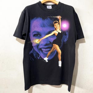 VINTAGE ヴィンテージ90S VINTAGE 1994 llica Vintage 90s Oksana Baiul Shirt Size M-L Vintage Figure Skater Tee