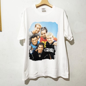 Vintage 1998 NSYNC Shirt Size M-L Vintage Vocal group Tee, Vintage Boy band Tee, Pop music Tee