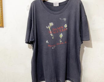 Vintage 90s Seagulls Bird Poop Identification T-Shirt Size XL
