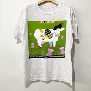 Vintage 1993 Cow MacLeod T-Shirt Ice Cream Cow Animal Graphic Tee Size M