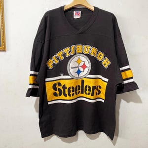 Vintage 90er Jahre Pittsburgh Steelers Jersey Größe L-XL Vintage Steelers Tees, Vintage NFL Tees, Vintage Football Tees