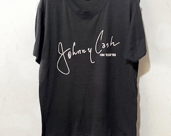 Vintage 1985 Johnny Cash T-Shirt Size L