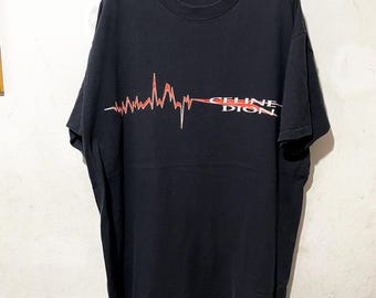 Vintage 2000s Celine Dion Las Vegas Tour T-shirt Size M - Etsy