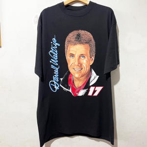 Vintage 90s NASCAR Shirt Size L 1993 Darrell Waltrip Tee, Vintage Daytona 500 Tee, Vintage Racing Tee
