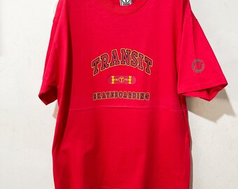 Camiseta vintage de los 90 Transit Skateboards, talla L