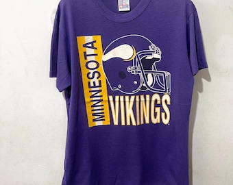 80年代ヴィンテージミネソタバイキングスNFLフットボールTシャツ - XS