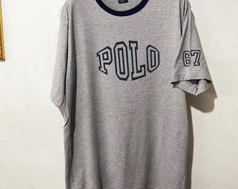 Vintage 90s Polo Ralph Lauren RL 67 T-shirt Size L - Etsy