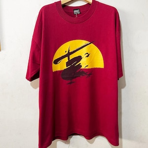 Vintage 1988 Miss Saigon T-Shirt Broadway Musical Graphic Tee Size XL