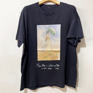 Vintage 90s Claude Monet T-shirt Size L - Etsy