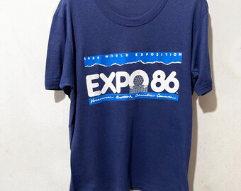 Camiseta Ringer vintage de la Expo Vancouver de 1986, talla S