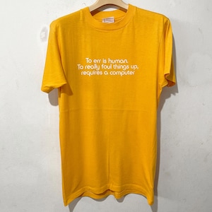 Vintage 90s Quote Shirt Size M Vintage "To Err is Human To Really Foul Things Up Requires a Computer" tee