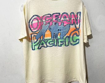 Vintage 1984 OP Ocean Pacific T-shirt Size L - Etsy