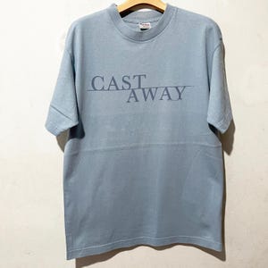 Vintage 2000 Cast Away T-Shirt Adventure Romance Movie Graphic Tee Size M