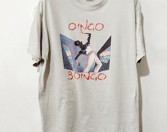 Camiseta vintage de los 80 Oingo Boingo "Good for Your Soul" talla L
