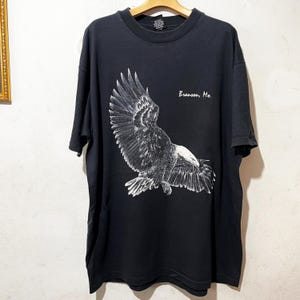 Vintage 90s Eagle T-Shirt American Wildlife Nature Graphic Tee Size XL