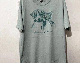 T-shirt Vintage 1993 Peggy Murray « Just Say No Bait » - Hanes, Taille M, Blanc