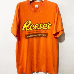Vintage 90s Reese&#39;s Peanut Butter Cups Shirt Size L Vintage Chocolate Shirt, Vintage Milk Shirt