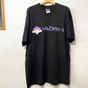 Camiseta vintage de los años 90 con pájaros, talla XL, camiseta vintage de Superbirds, camiseta vintage de animales, camiseta vintage de dibujos animados