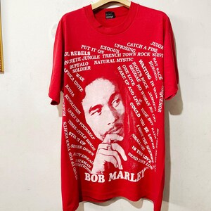 Vintage 80s Bob Marley Shirt Size L Vintage Reggae Shirt, Vintage Rasta Shirt, Vintage Hippie Shirt