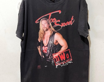 Vintage 90s Kevin Nash NWO Wrestling T-Shirt Size S–M
