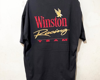 Vintage 90s Winston Racing Team Pocket Tee Size XL