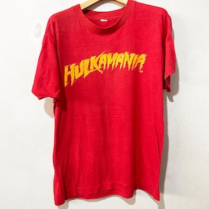 Vintage 80s Hulk Hogan Shirt Size M-L 1980 Hulkamania Tee, Vintage WWF Tee, Vintage WWE Tee, Professional wrestling Tee