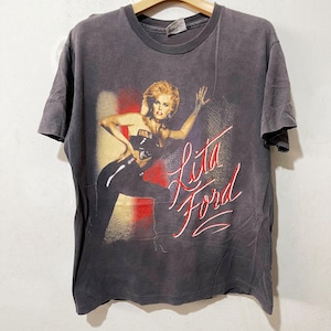 Vintage 1988 Lita Ford Shirt Size M Vintage Tour Shirt, Glam Metal Shirt, Vintage Band Shirt