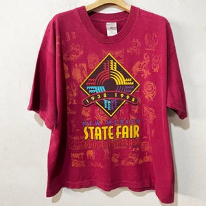 Vintage 1998 New Mexico T-Shirt State Fair Rodeo Carnival Tee Size XL