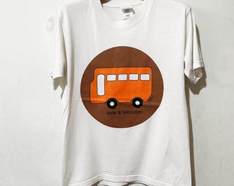 Camiseta vintage de Belle and Sebastian de 1997, talla XXS. Camiseta vintage de banda pop, camiseta vintage de banda, camiseta vintage de gira.