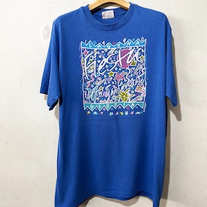 Vintage 90s Laguna Gloria Museum T-Shirt Art Museum Graphic Tee Size L
