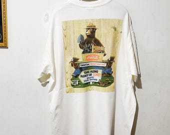 Maglietta vintage anni '90 Smokey Bear taglia XL