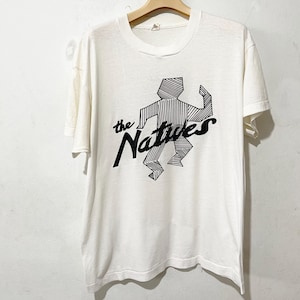 Vintage 90s The Natives Music Shirt Size L Vintage Music Tee, Vintage Jazz Tee, Vintage Sax Tee, Jazz Music Shirt