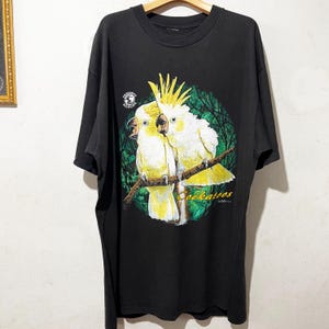Vintage 1996 Cockatoos Shirt Size XL Vintage Bird Tee, Vintage Animal Shirt, Bird Lover Shirt, Wild Animal Tee