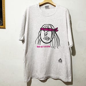 Vintage 90s Face 2 Face Attitude Shirt Size XL Vintage "Bad Attitude" Tee, Vintage Cartoon Tee, Vintage Comics Tee