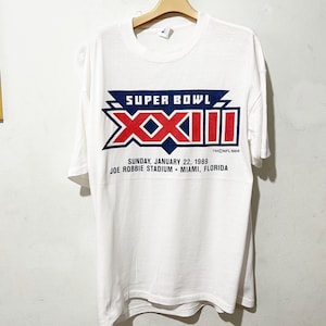 Vintage 1989 Super Bowl Shirt Size XL Vintage NFL Tee, Vintage Sportswear Tee, Vintage Football Tee