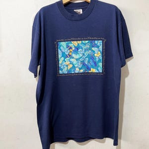 Vintage 90s Butterfly Shirt Size L Vintage &quot;butterflies are free&quot; Tee, Vintage Nature Tee, Vintage Flower Tee
