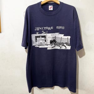 Vintage 90s Junkyard Dogs Shirt Size XL Vintage Wolves Tees, Vintage Wolf Shirt, Vintage Animal Shirt