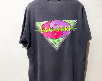 Vintage 80er Jahre AGB Surf Designs T-Shirt Gr. M–L