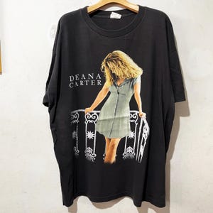 ヴィンテージ 90 年代 ディーナ カーター シャツ サイズ XL ヴィンテージ カントリー ミュージック T シャツ、ヴィンテージ ツアー シャツ