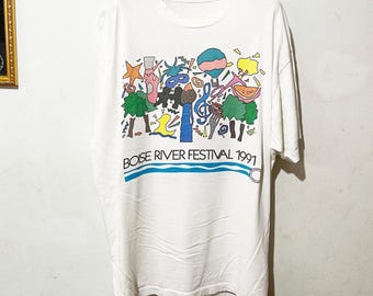 Vintage 1991 Boise River Festival T-Shirt Size XXL