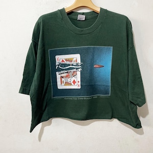 ヴィンテージ 1995 ドック エドガートン クロップ トップ サイズ XL ヴィンテージ「カードを素早くカット」T シャツ、ヴィンテージ写真 T シャツ