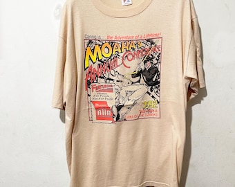 Camiseta vintage de aventura e trilha dos anos 90, tamanho XL