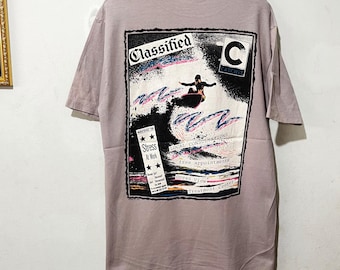 Camiseta vintage de surf Catchit de los años 90, talla M