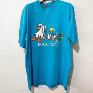 Vintage 90s Duck Shirt Size L-XL Vintage North Carolina Tee, Funny Duck Tee, Vintage Animal Shirt