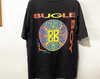 Vintage surf-T-shirt jaren 90 Bugle Boy, maat L