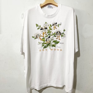 vintage 1999 Petal Pets Shirt Taille XL Tee vintage « Dog Wood », chemise vintage pour chien, chemise animal vintage, chemise Nature vintage