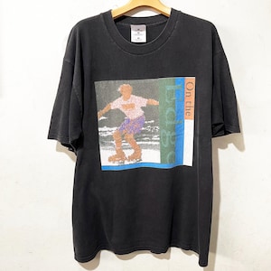 Vintage 90s On the Edge T-Shirt Skate Slogan Graphic Tee Size L-XL