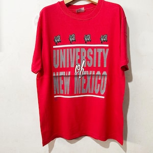 Vintage University of New Mexico Shirt Size L 90s UNM tees, Vintage University Tees, Mexico College Tees