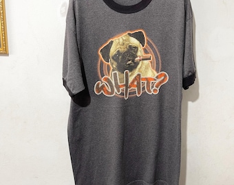 Vintage 00s Frank Pug MIB T-shirt Men in Black Sci-fi Film